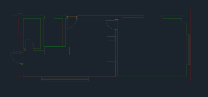 Kitchen and Pantry Service Area Residential Floor Plan