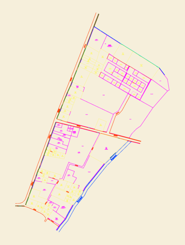 Land Subdivision Plan with Cadastral Lot Area Tables