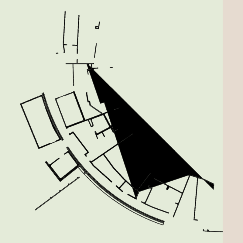 Curved Building Floor Plan DWG