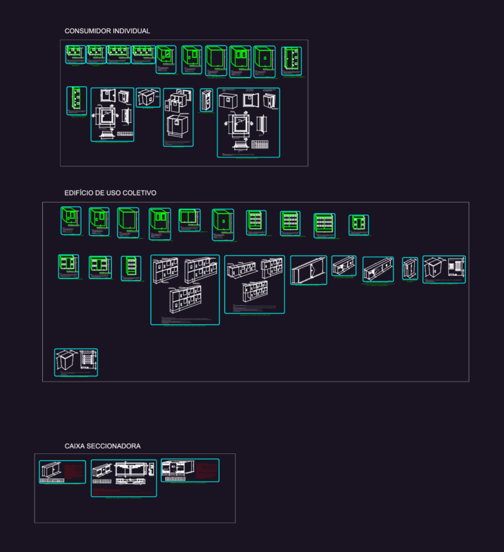 Copel Electrical Meter Box and Measurement Centers