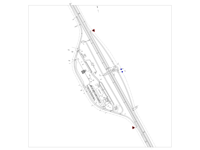 Libya Highway Interchange and Toll Plaza Layout with Roundabout