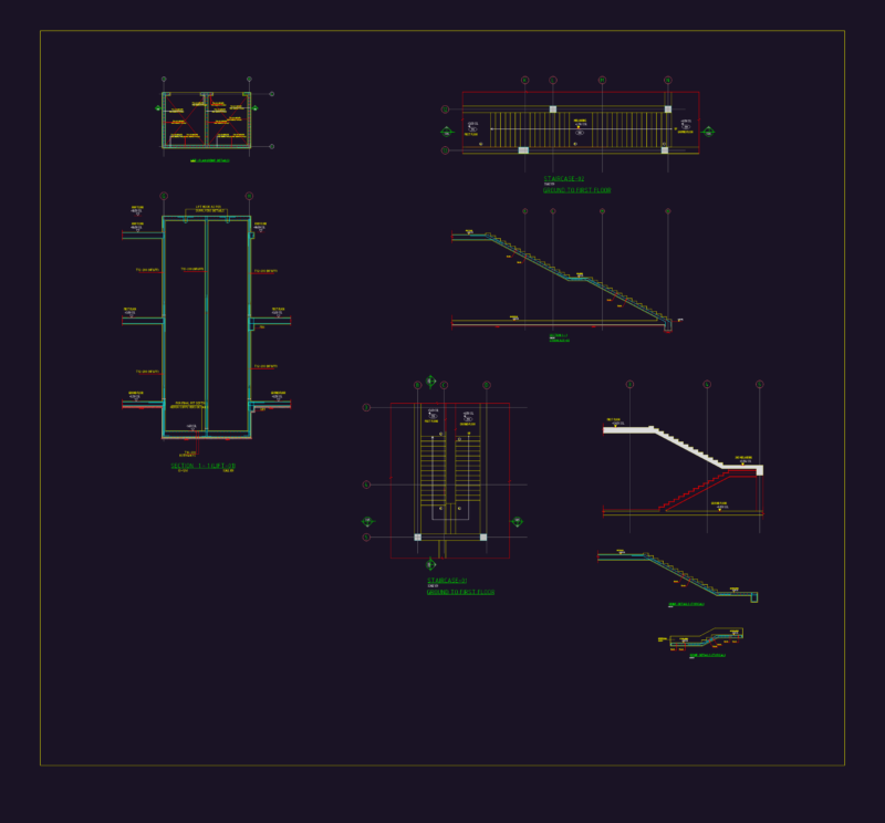 Lift and Staircase Details DWG