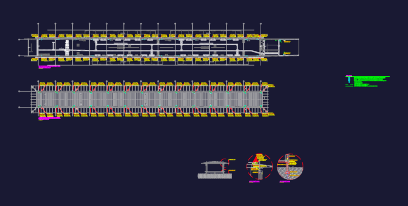 Lightning protection system plans for a BRT bus station