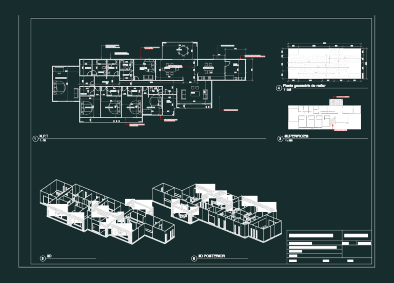 Architectural floor plan and 3D isometric view of a large 6-bedroom house designed with SIP panels.
