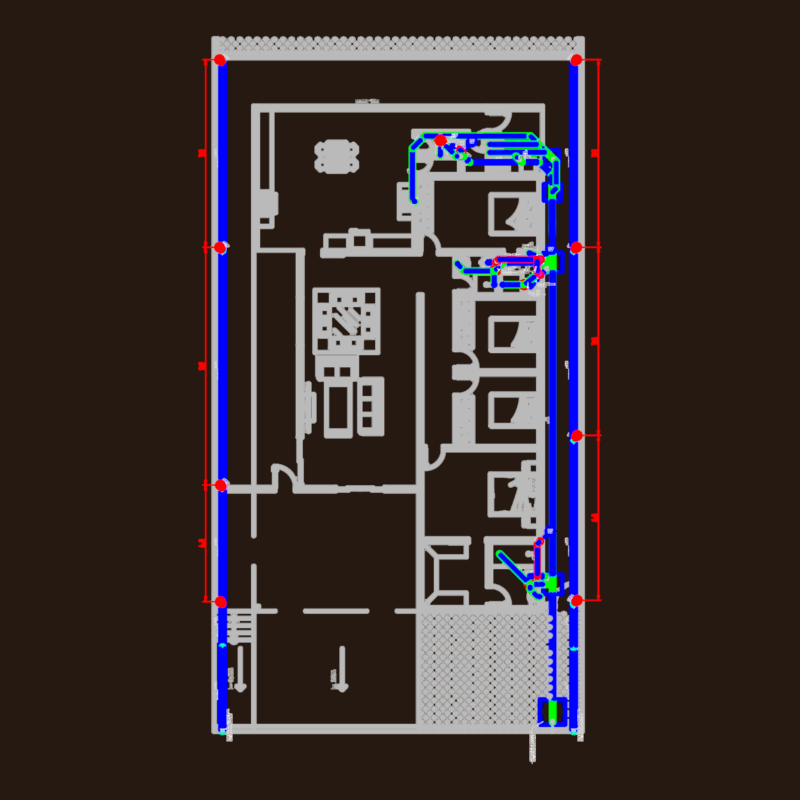 House Plumbing & Drainage CAD Plan with Isometric Details
