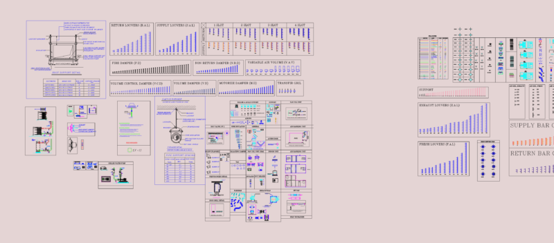 HVAC Systems Design CAD Blocks & Details