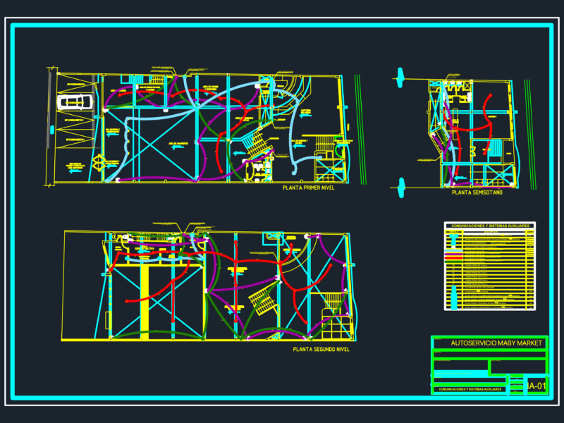 Maby Market Supermarket Auxiliary Systems Plan