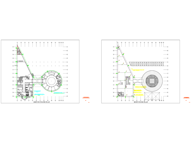 Earthing and Lightning Layout Plan DWG