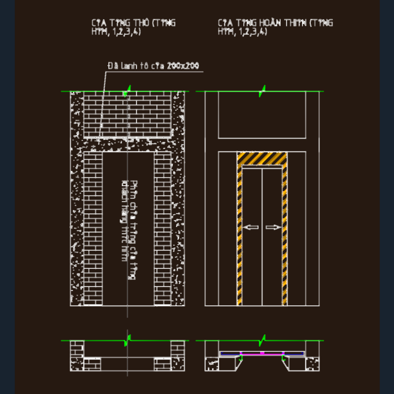 450kg Marazzi Passenger Lift Shaft and Door Details
