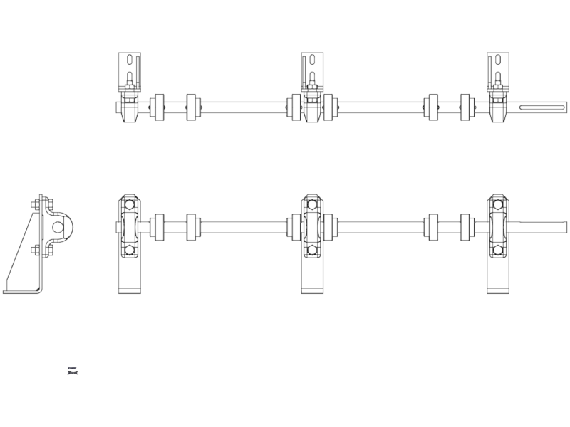 Mechanical Roller Drive Assembly CAD Detail DWG