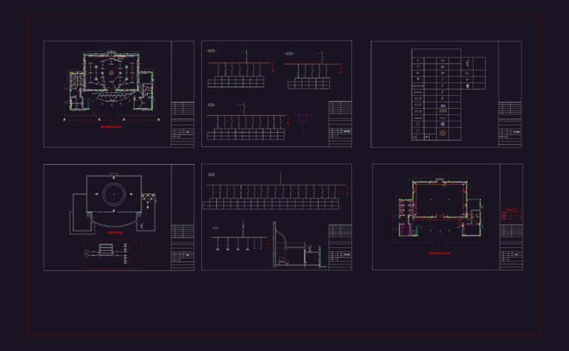 MOSQUE Electrical Distribution and Lighting Plans