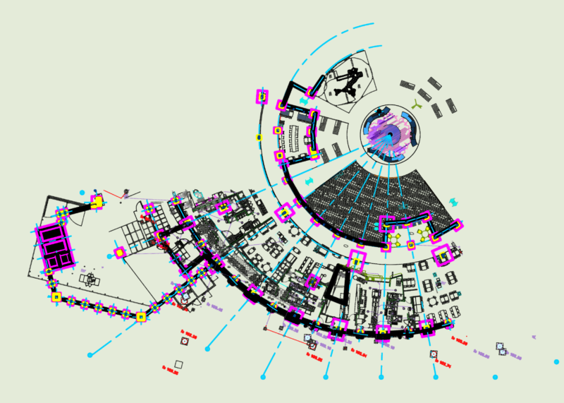 Nantes Restaurant Kitchen MEP and Drainage Layout DWG