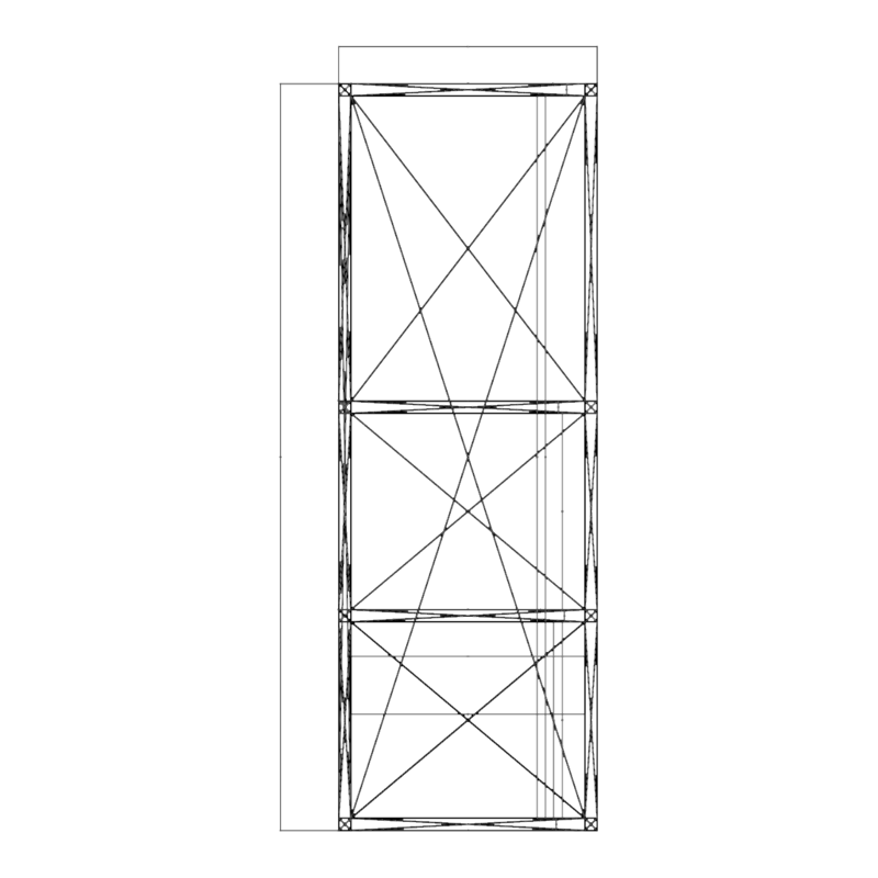 Newspaper Rack Storage Shelf Unit DWG Block for Architectural Furniture Layout Plans