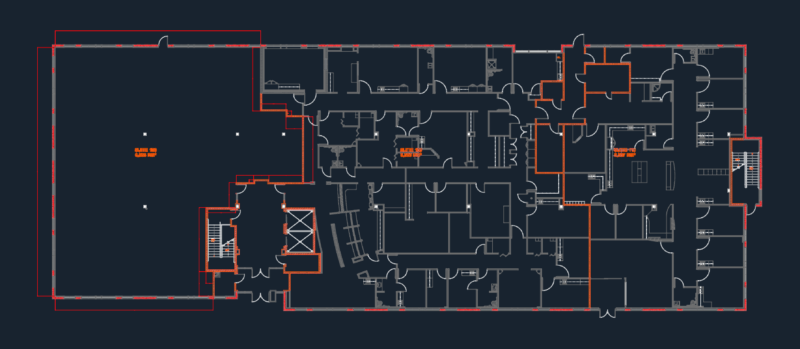 Dakota Ridge Office First Floor Leasing Plan CAD