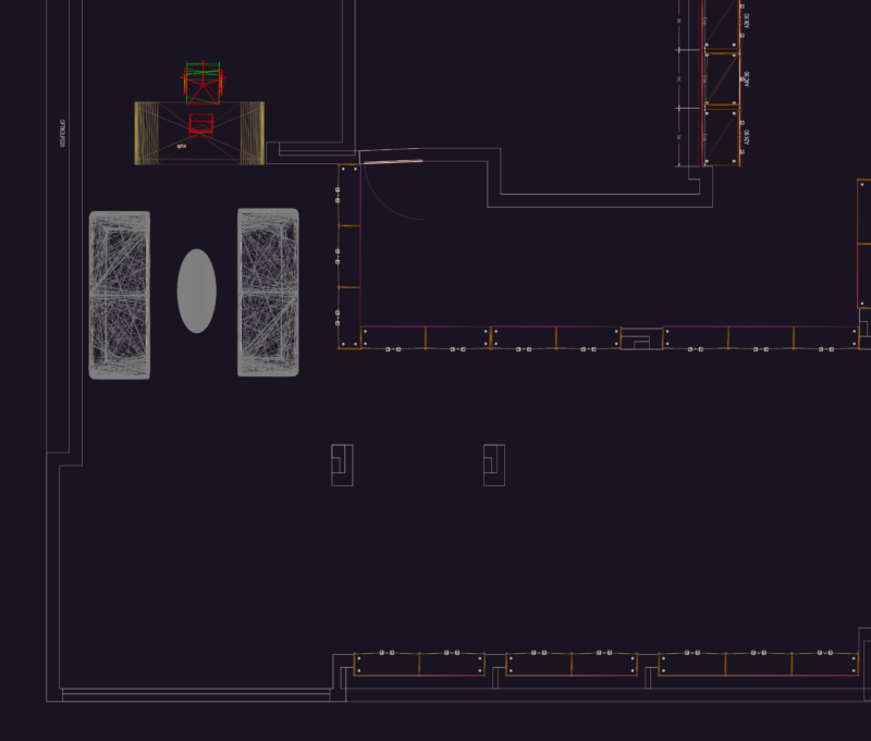 Office Interior and Joinery Plan with Cabinetry