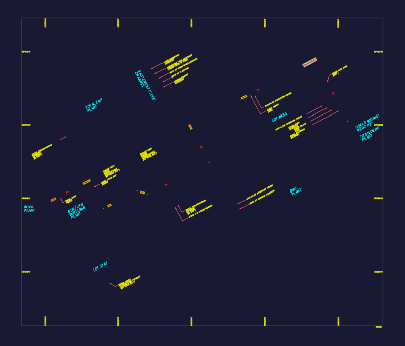 Brunei BLNG LP Fuel Gas Pipeline Field Layout