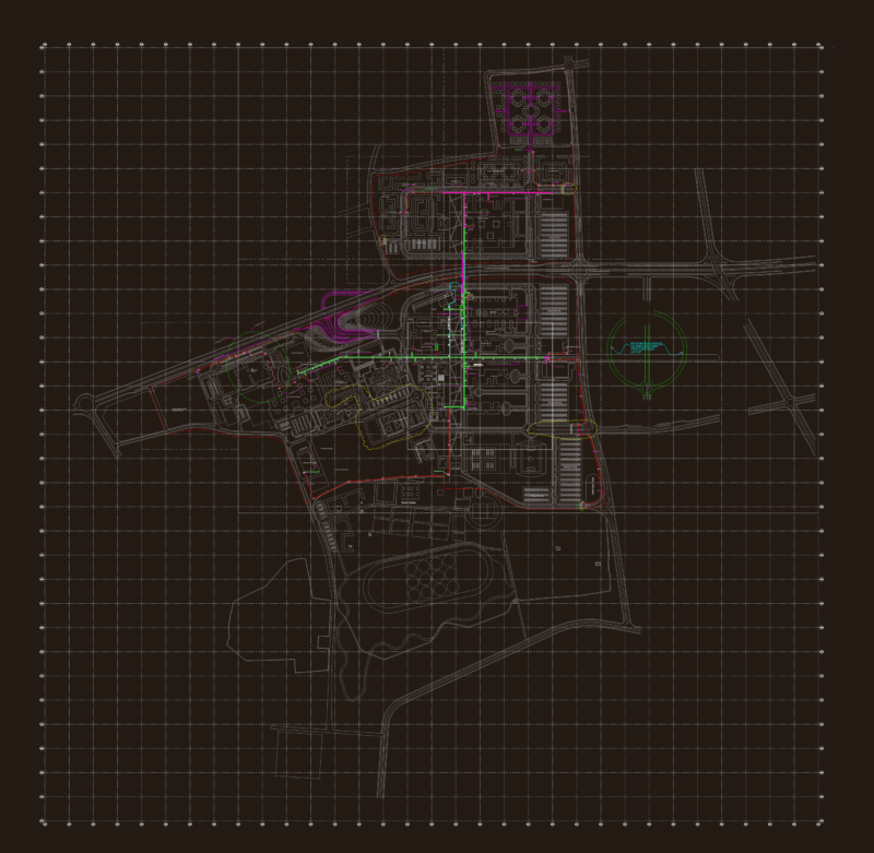 Education city infrastructure dwg
