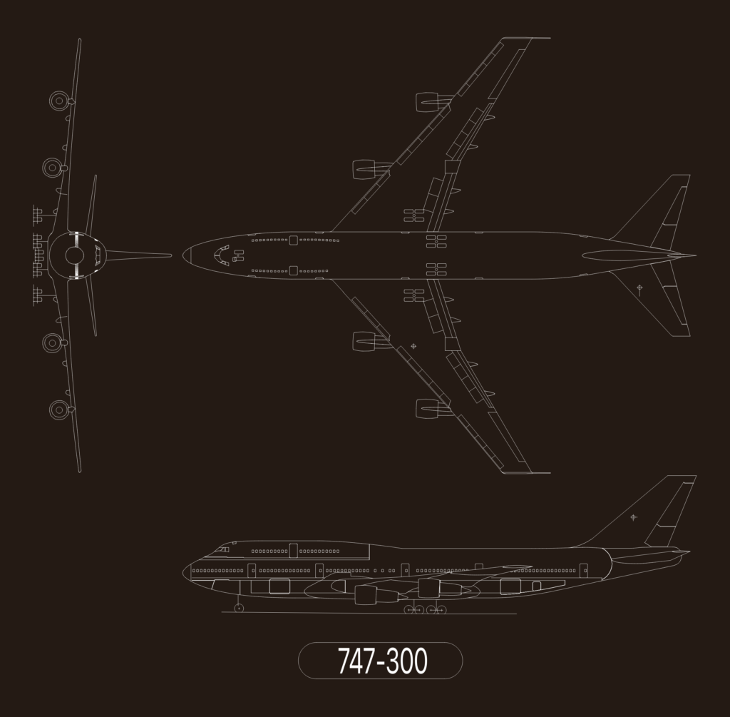 Boeing 747-300 wide-body aircraft details