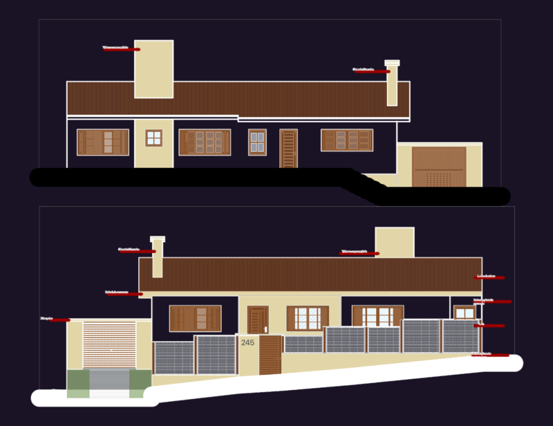 Residential House Project DWG With Floor Plan Sections Elevations And Sanitary Details