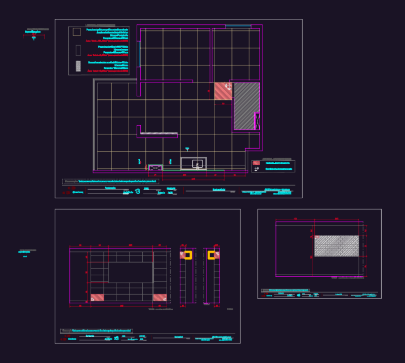 Residential Interior Design DWG Plan with Electrical Lighting and Joinery Details