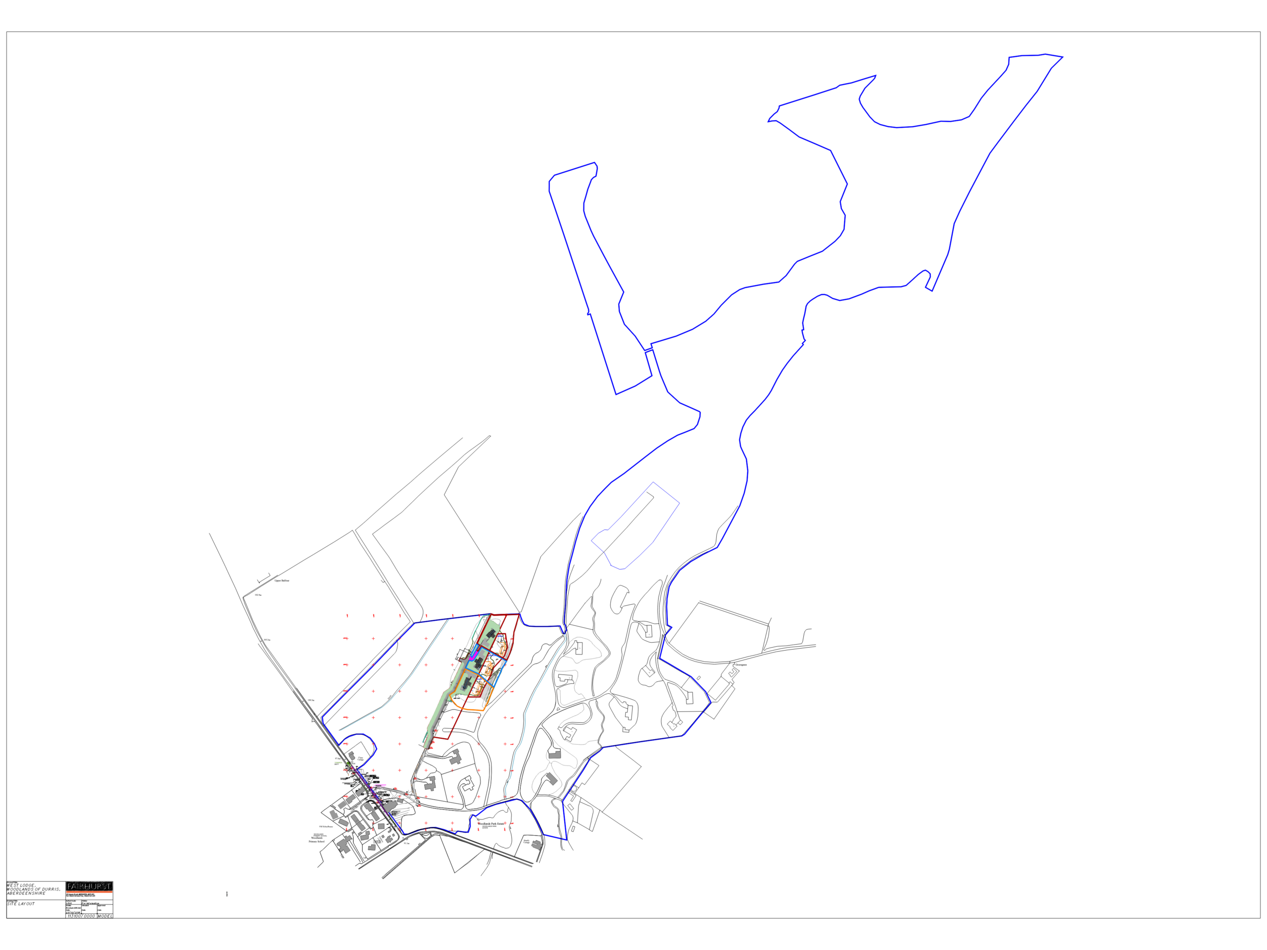 Infra Layout Residential Site Layout for Three-Plot Development and Infrastructure ...