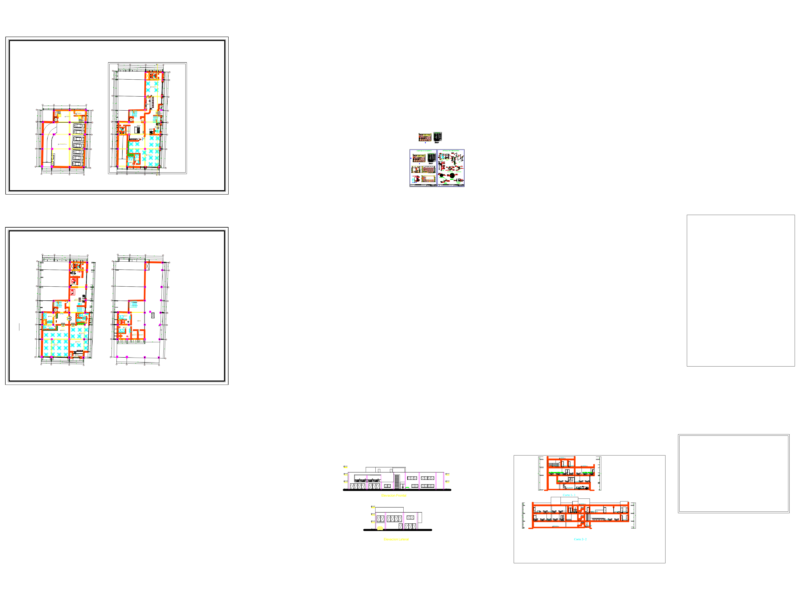 Restaurant Architectural Plans and Sanitary Details