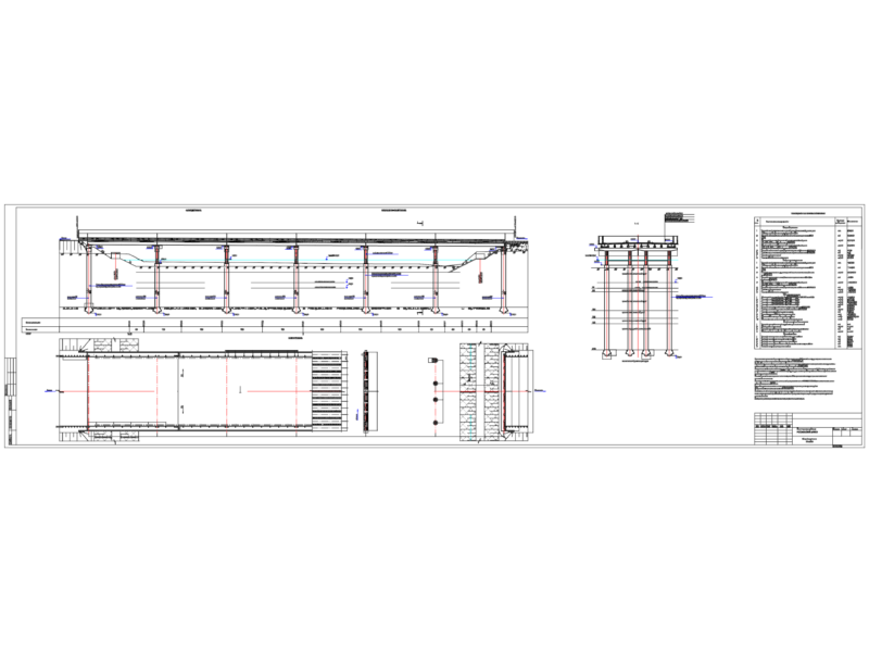 Road Bridge Elevations Sections