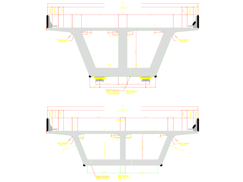 Concrete Box Girder Bridge Cross Section Structural Details