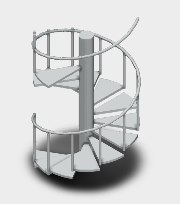 Rolling staircase 3d model