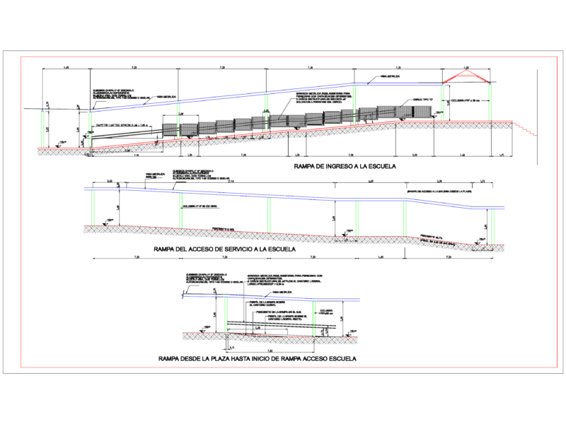 School Access Ramp Elevations