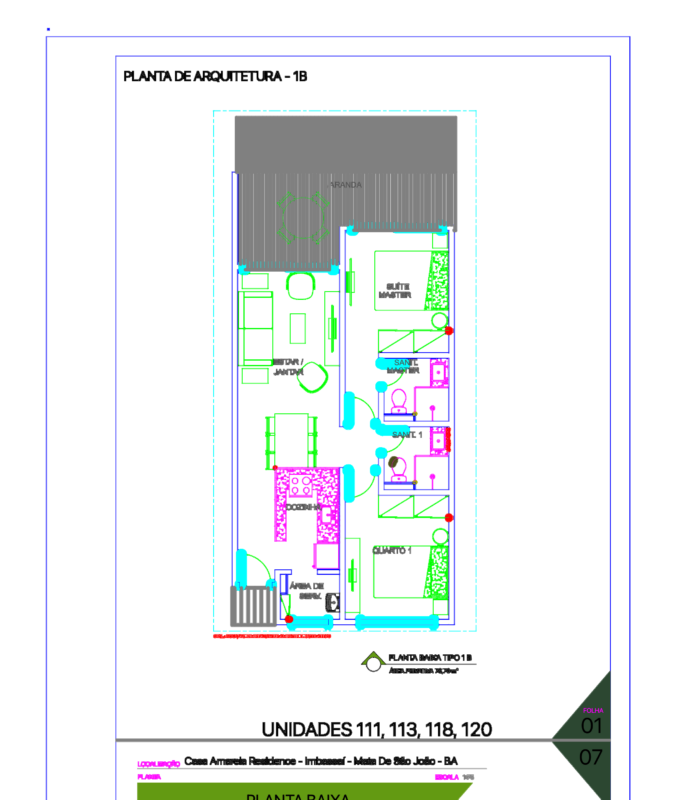 Casa Amarela Apartment Plan