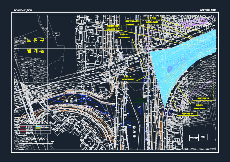 Seoul Uicheon Stream Restoration And Maintenance Civil Engineering Infrastructure Site Plan