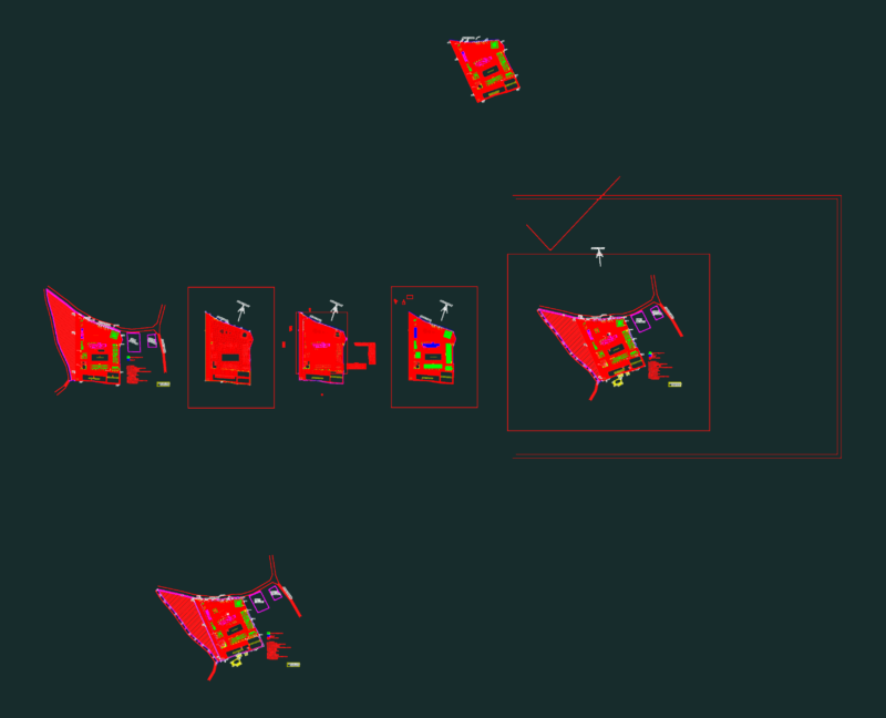 Site Office and Staff Mess Layout for Dam Construction Project