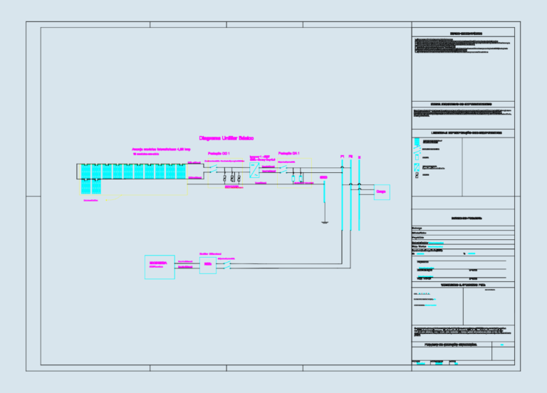 Technical single line diagram for a 3kW solar power system featuring an SMA inverter and PV array layout.
