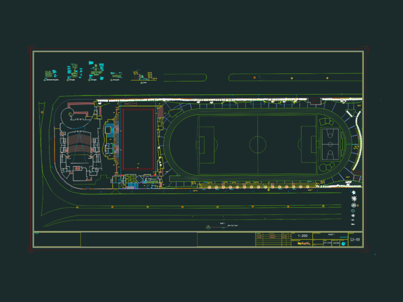 Sports complex platform details