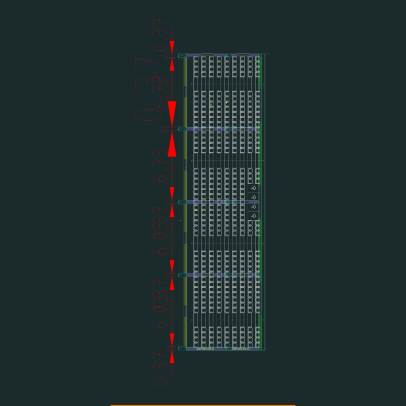 Stadium Seating Graderies Structural Details DWG