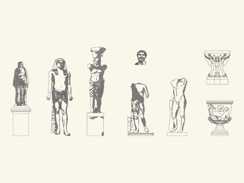 Statues and Ancient Vases