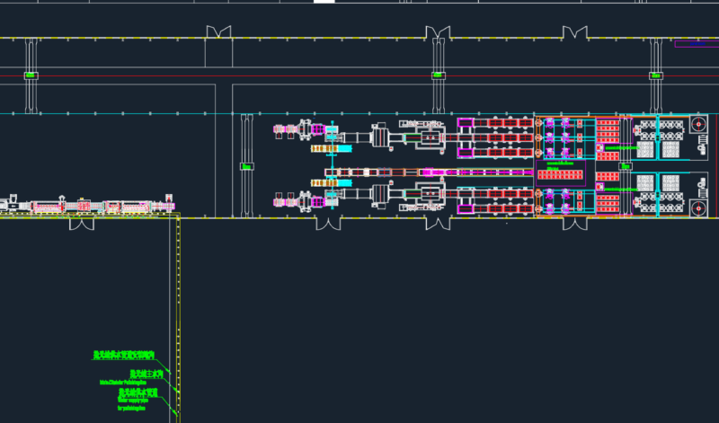 Stone Slab Factory Process Layout and Crane Positions
