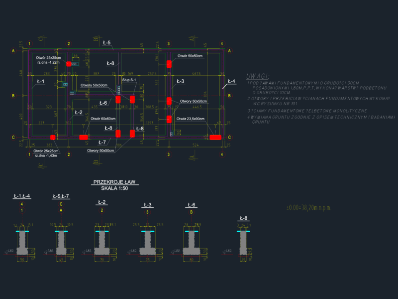 Substation Building Foundation DWG