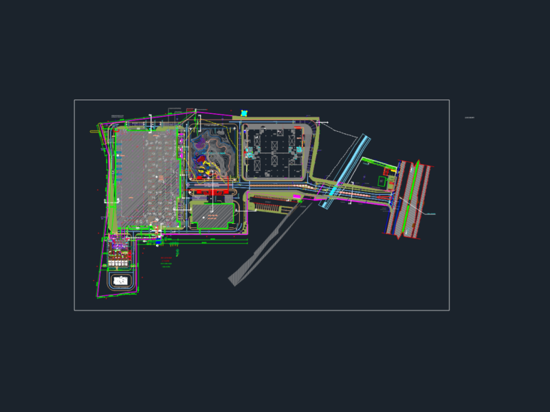 Super Mart Commercial Site Layout and Roadway Design Plan