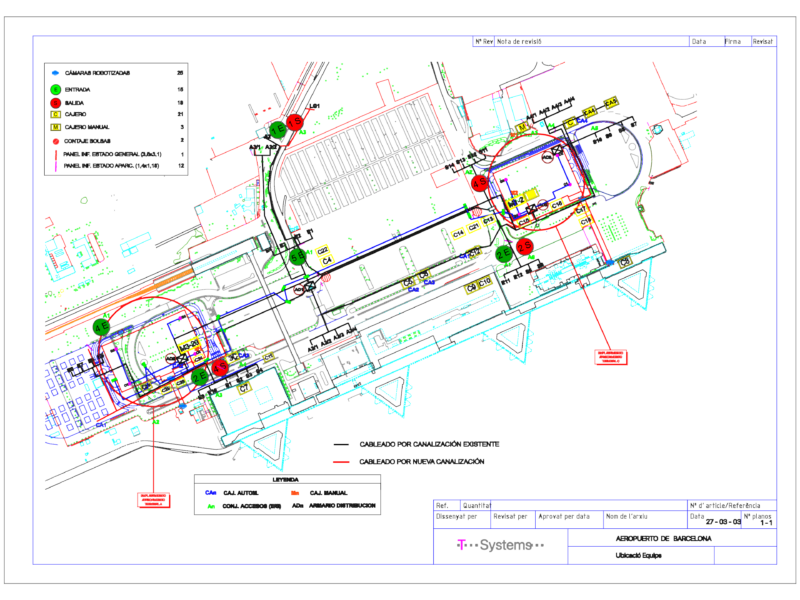 T-Systems Barcelona Airport Equipment Layout Plan