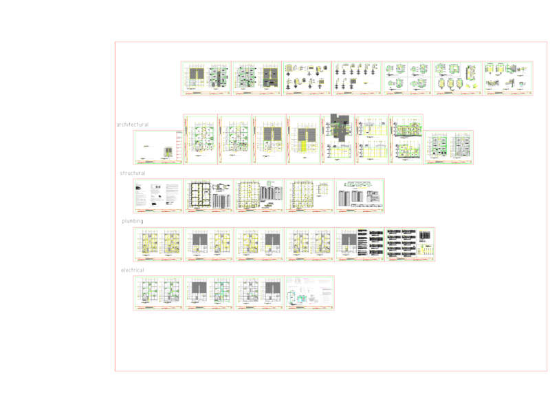 Two Storey Apartment Building Architectural Structural MEP Details