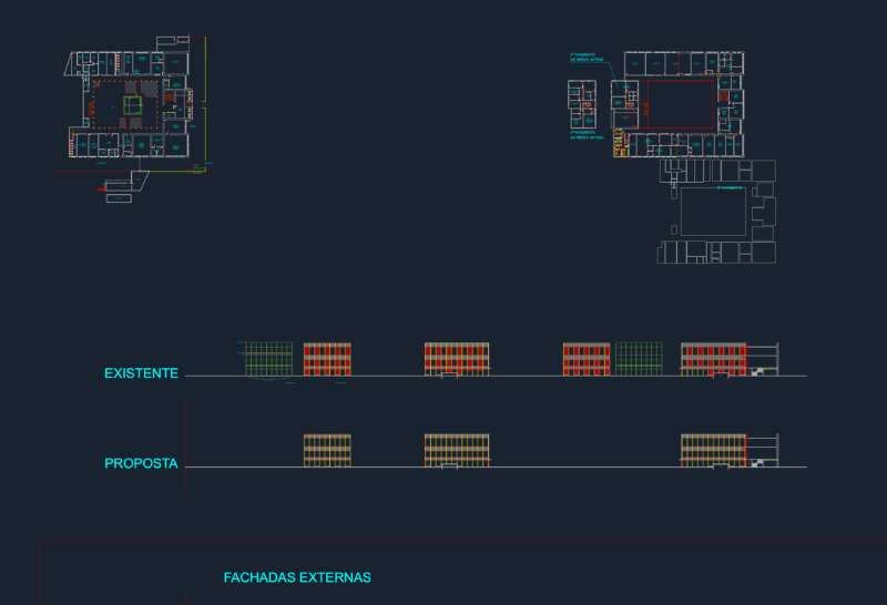 University Laboratory Building Floor Plans and Elevations