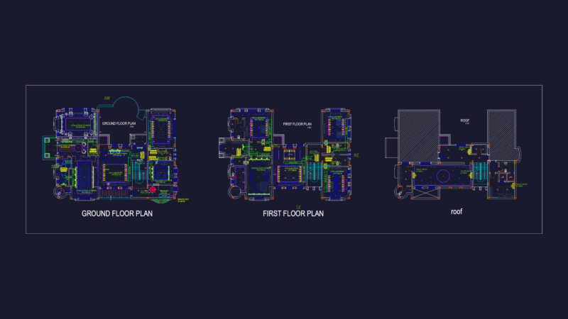 Villa hvac shop drawings
