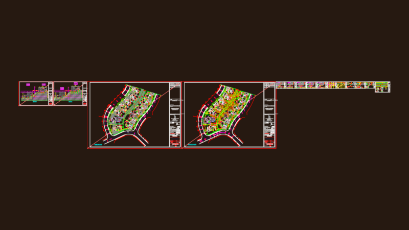 Villa Zone Layout DWG