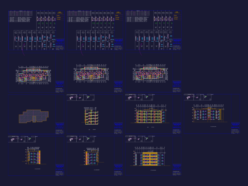 Village house architectural details dwg