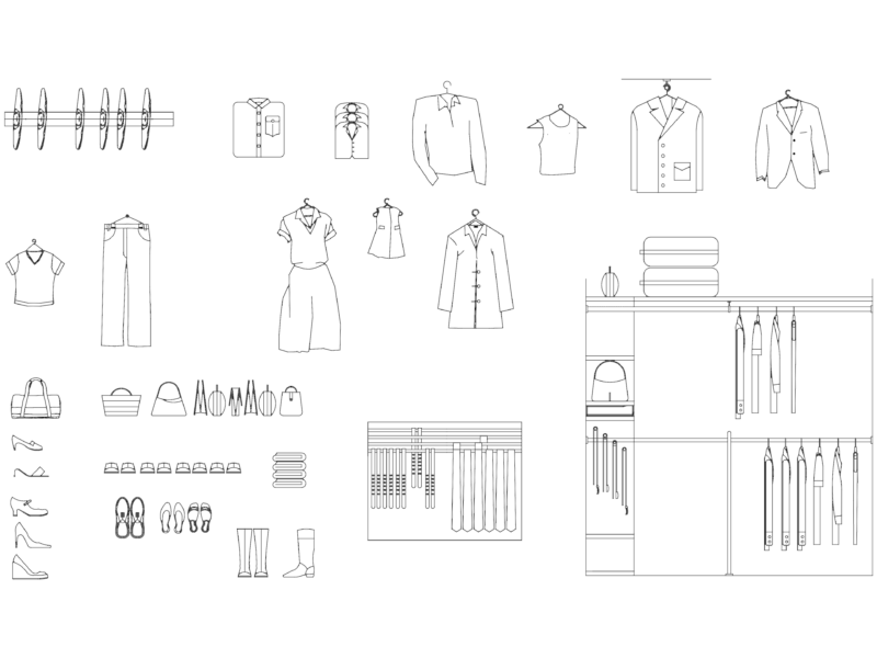 WARDROBE-01 CLOTHING & ACCESSORY BLOCKS