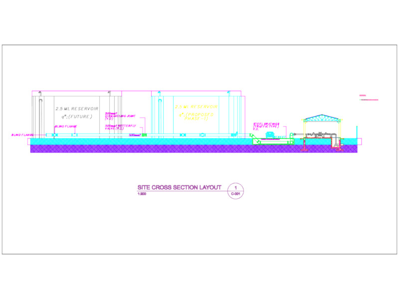 2.5 ML Reservoir Site Cross Section DWG