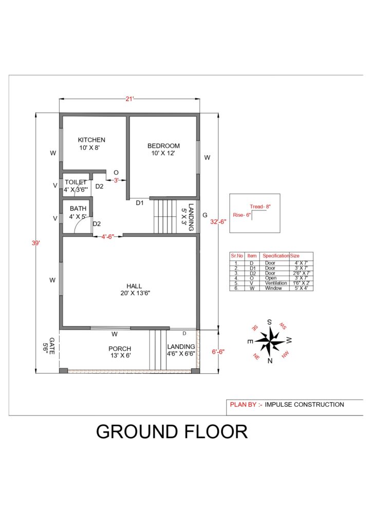 G+1 Storey building plan & elevation. PDF
