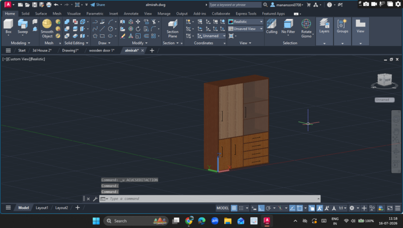 Wooden Almirah